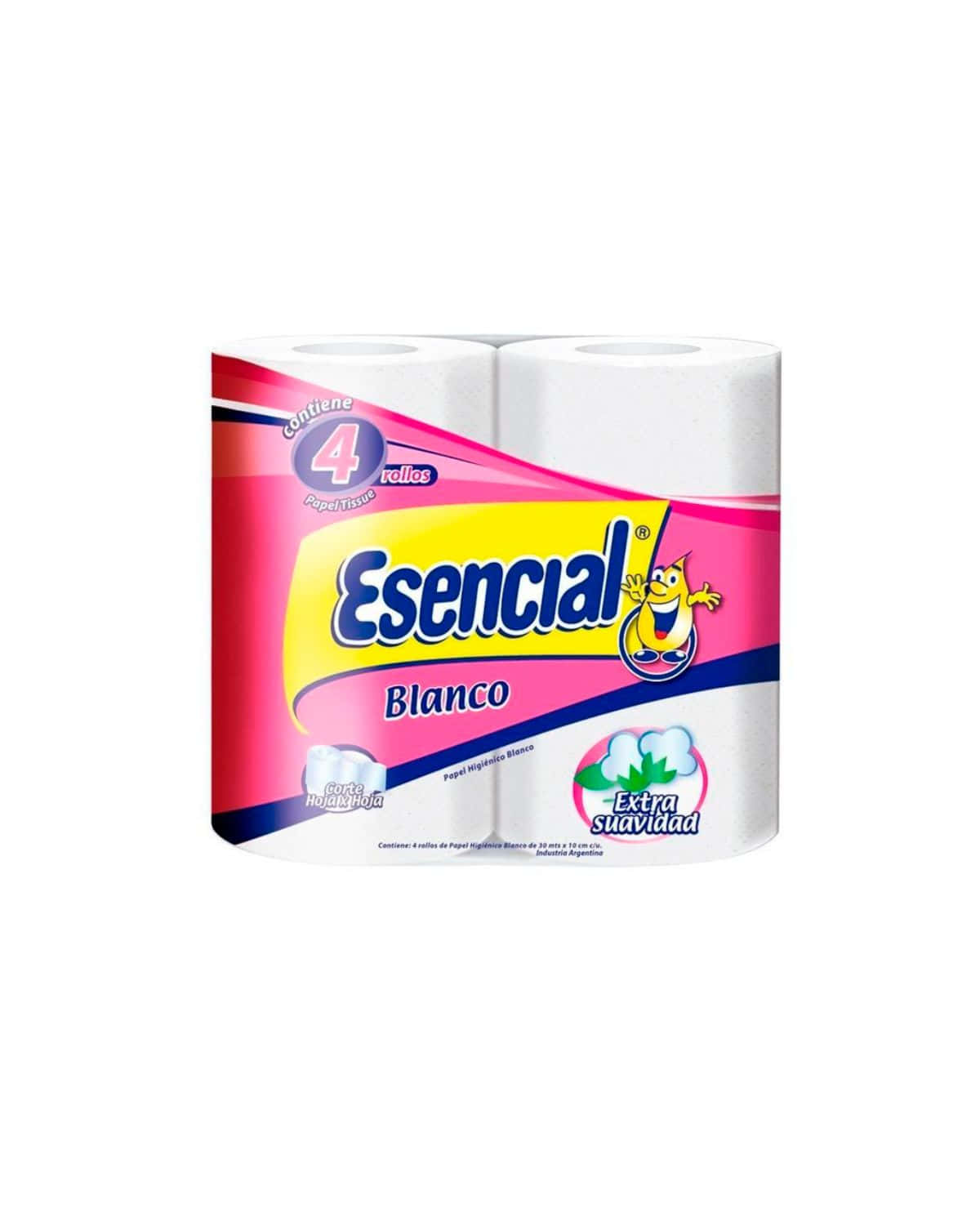 Papel Higienico Esencial Blanco 4 x 30 Mt